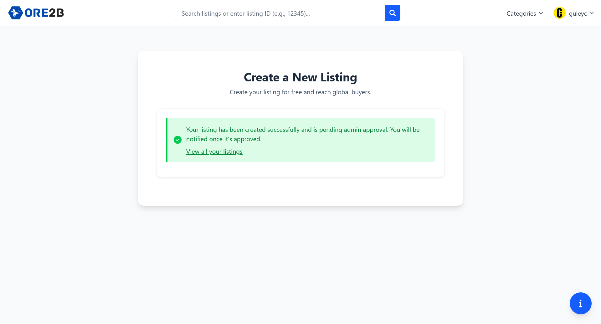 Listing Success