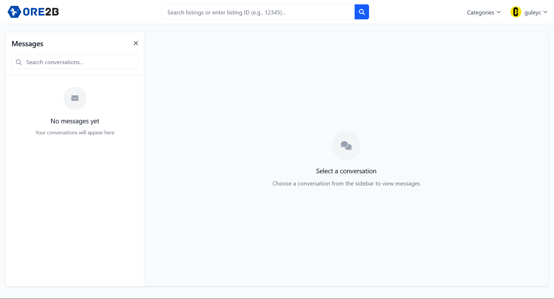 Messages Page